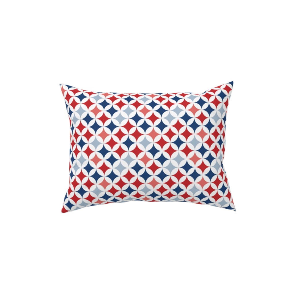 American Diamonds - Multi Pillow, Woven, Beige, 12x16, Single Sided, Multicolor
