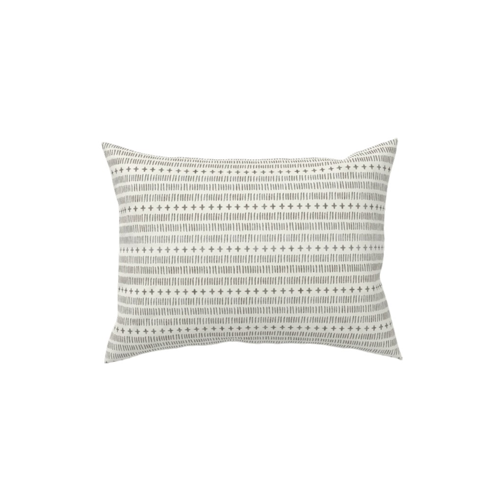 Modern Farmhouse Dash - Light Pillow, Woven, Beige, 12x16, Single Sided, Beige