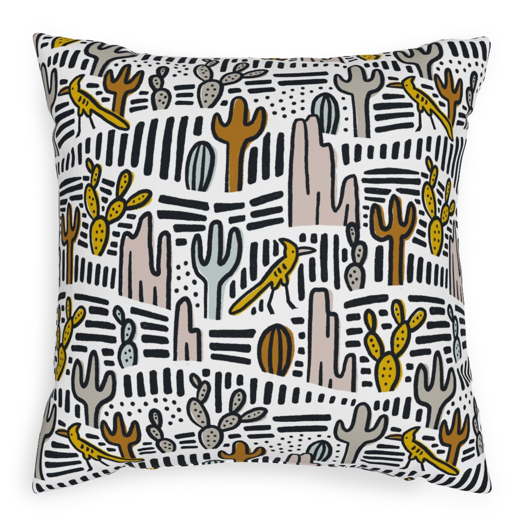 Wiley - Light Pillow, Woven, Black, 20x20, Single Sided, Multicolor