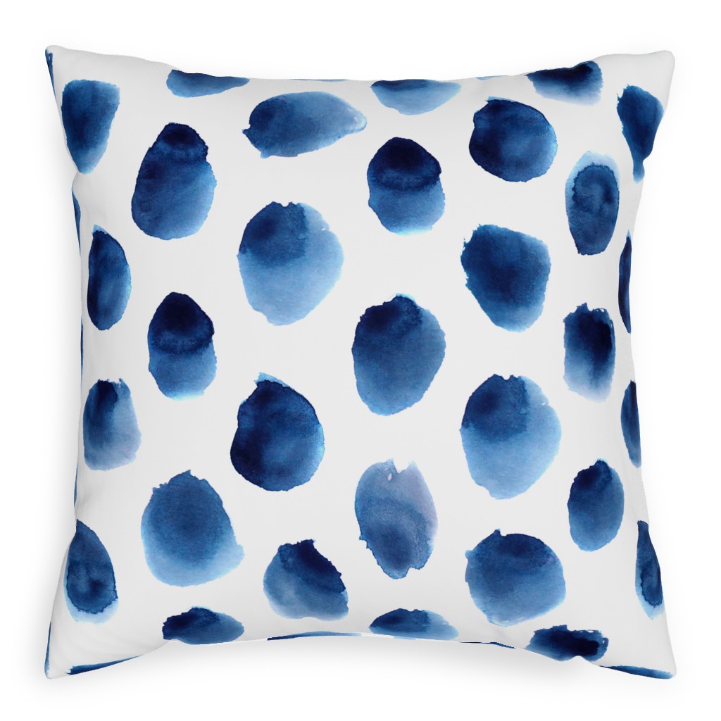Blue Polka Dot Pillows
