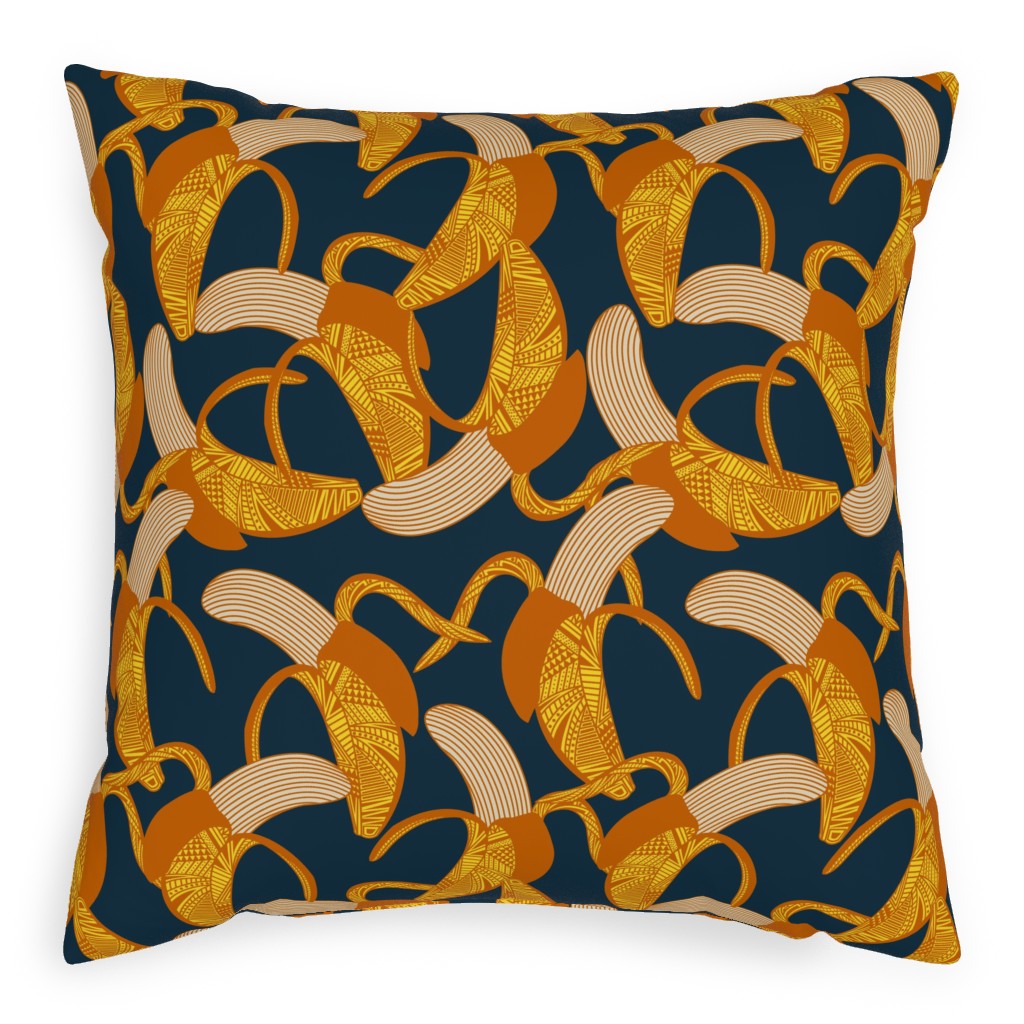 Navy And Yellow Pillows