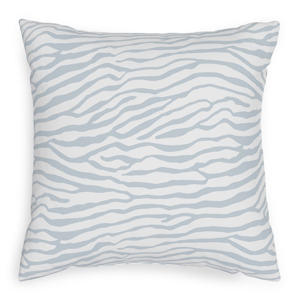Brackenbury Beach Custom - Blue Pillow, Woven, Beige, 20x20, Single Sided, Gray, Gray