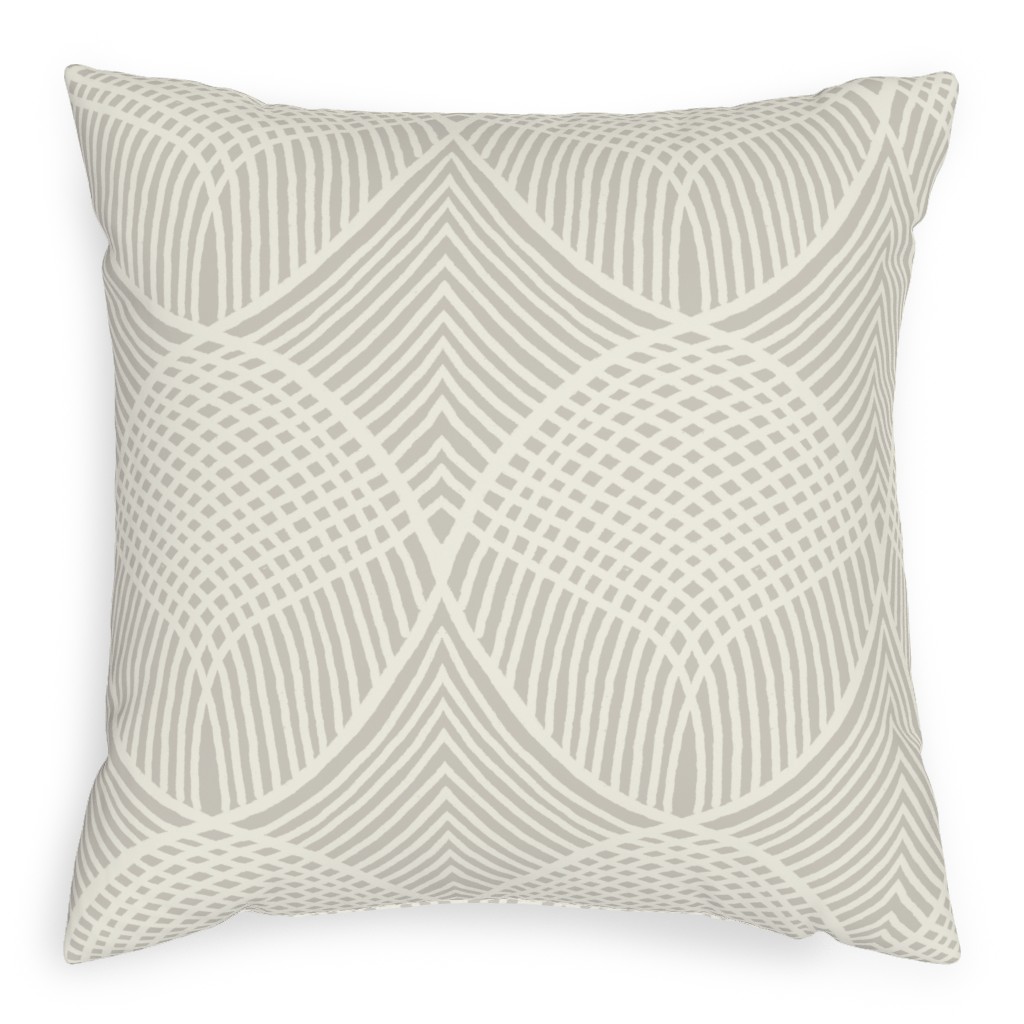 Richmond - Light Pillow, Woven, Beige, 20x20, Single Sided, Beige, Pearl