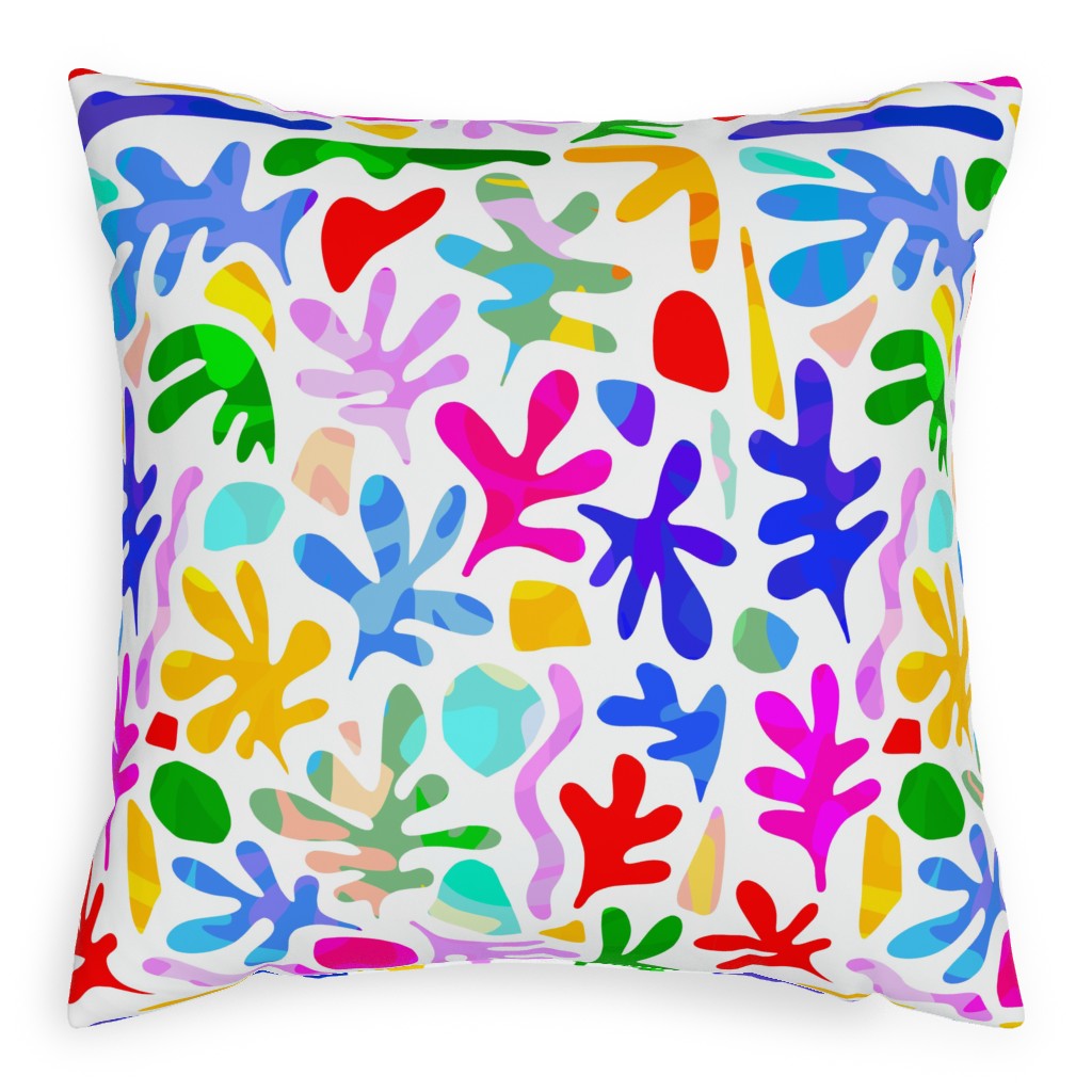 Summer Nature Love Matisse Style - Multi Pillow, Woven, Beige, 20x20, Single Sided, Multicolor