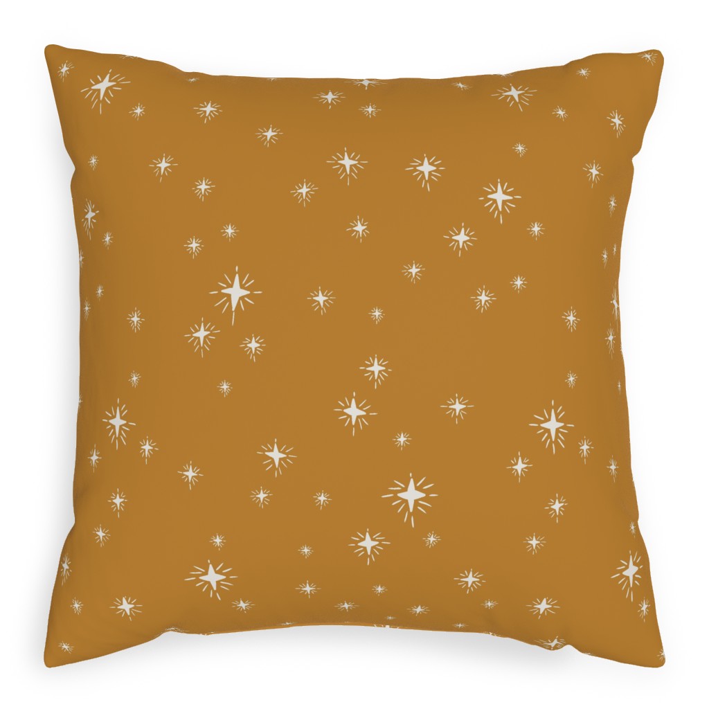 Star Light Star Bright Pillow, Woven, Beige, 20x20, Single Sided, Yellow, Classic Yellow