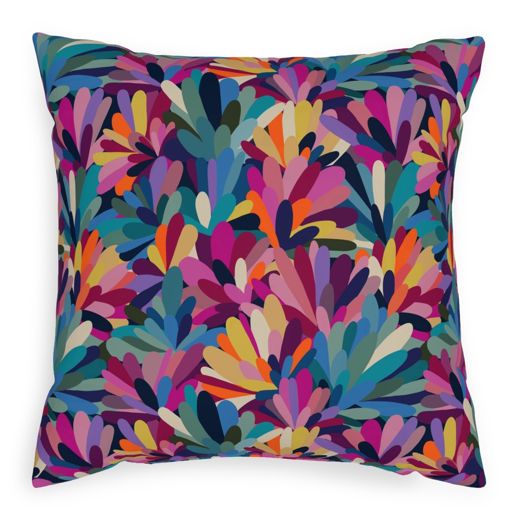 It's a Petal Celebration - Multi Pillow, Woven, Beige, 20x20, Single Sided, Multicolor