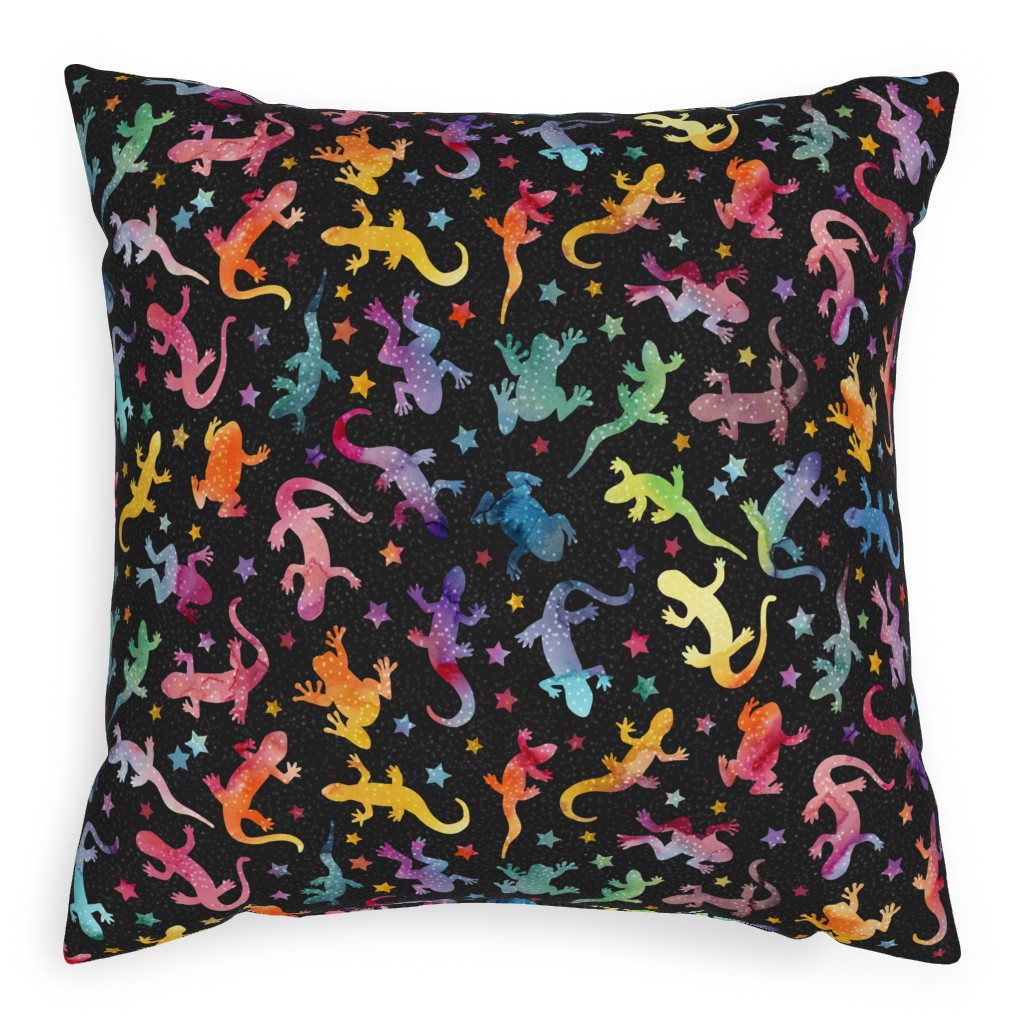 Pond Life Pillow, Woven, Beige, 20x20, Single Sided, Multicolor