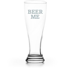 beer me pilsner glass