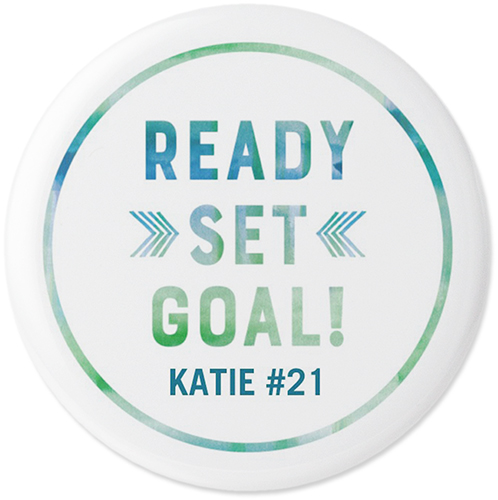 Active Ready Set Goal Pins, Large Circle, White, white