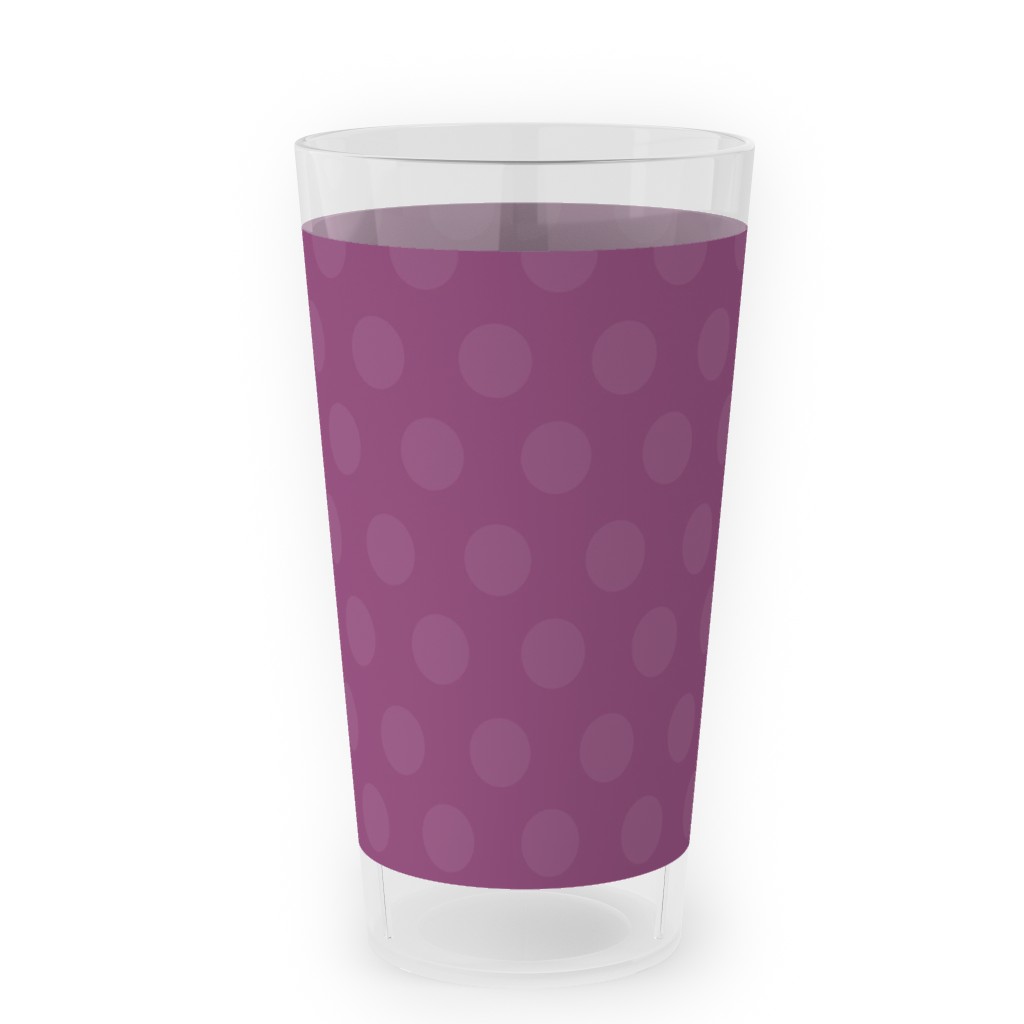 Bubbles - Purple Outdoor Pint Glass, Purple