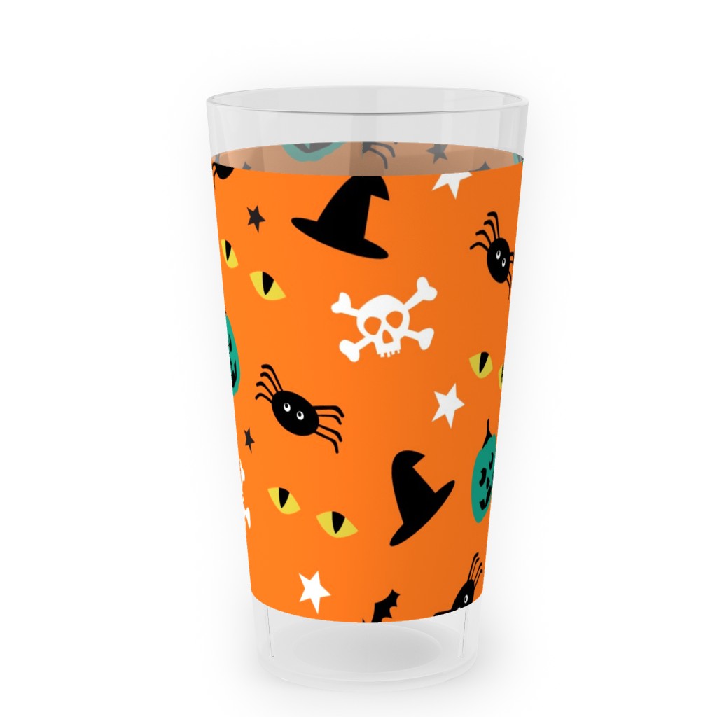 Halloween 2 - Orange Outdoor Pint Glass, Orange