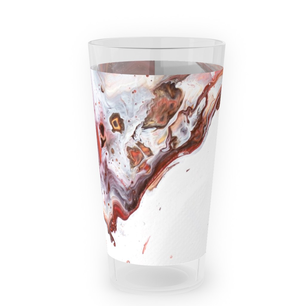 Acrylic Flow Outdoor Pint Glass, Brown