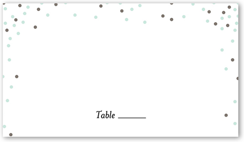 Splendid Statement Wedding Place Card, Black, Placecard, Matte, Signature Smooth Cardstock