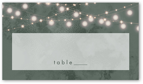 Winsome Wanderlust Wedding Place Card, Green, Placecard, Matte, Signature Smooth Cardstock, Green