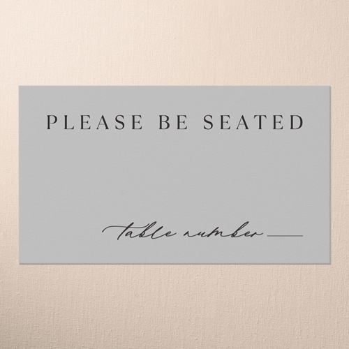 Wooden Wonders Wedding Place Card, Black, Placecard, Matte, Signature Smooth Cardstock