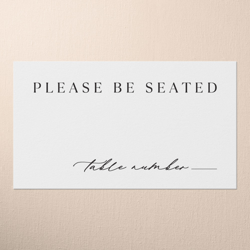 Wooden Wonders Wedding Place Card, White, Placecard, Matte, Signature Smooth Cardstock, White
