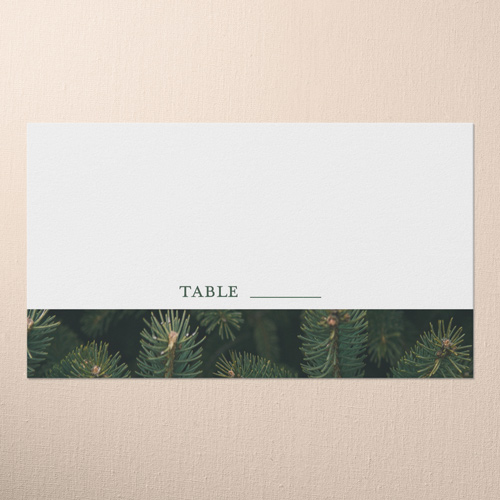 Leafy Lush Wedding Place Card, Brown, Placecard, Matte, Signature Smooth Cardstock, Brown