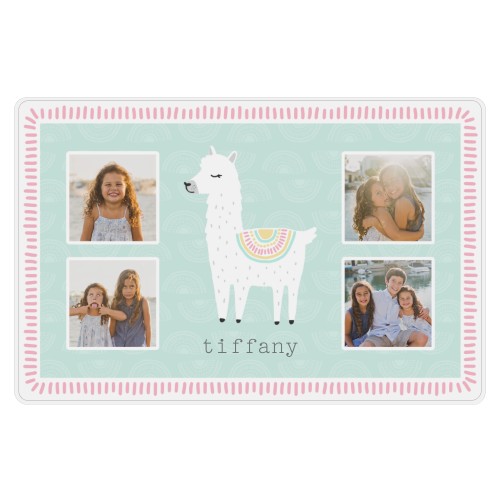 Adventure Llama Placemat, Green