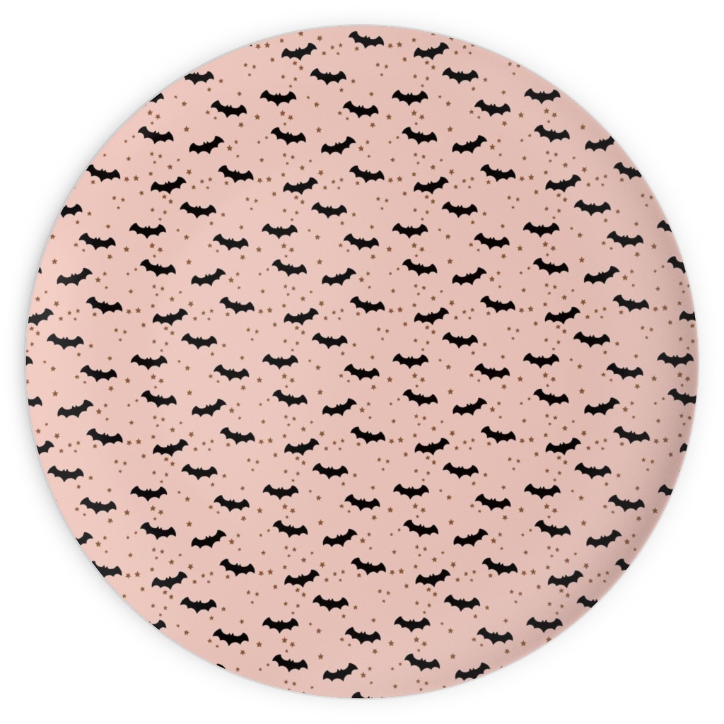 Twinkle Bats - Pink Plates, 10x10, Pink