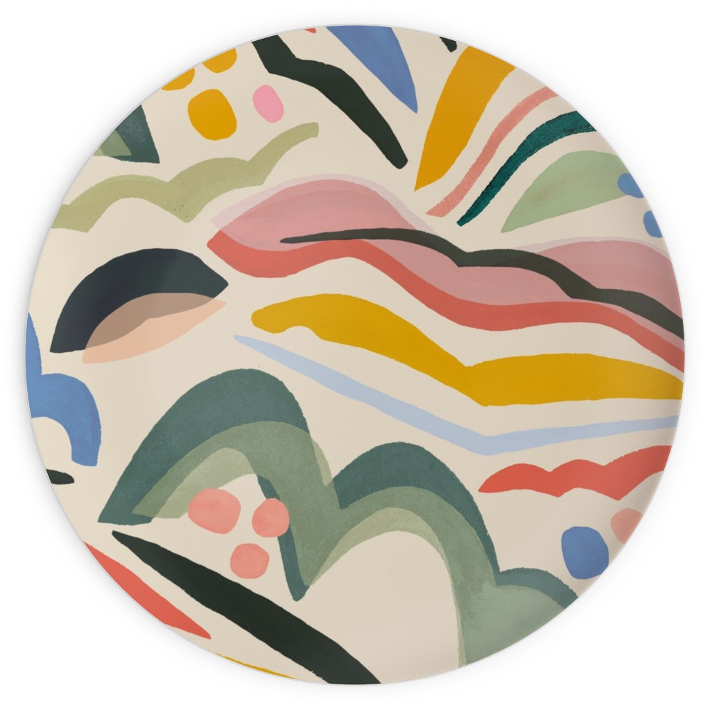 Rolling Hills - Multi Plates, 10x10, Multicolor