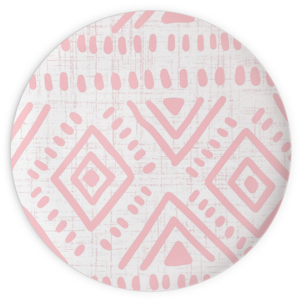 Abstract Diamond Plates, 10x10, Pink, Pearl