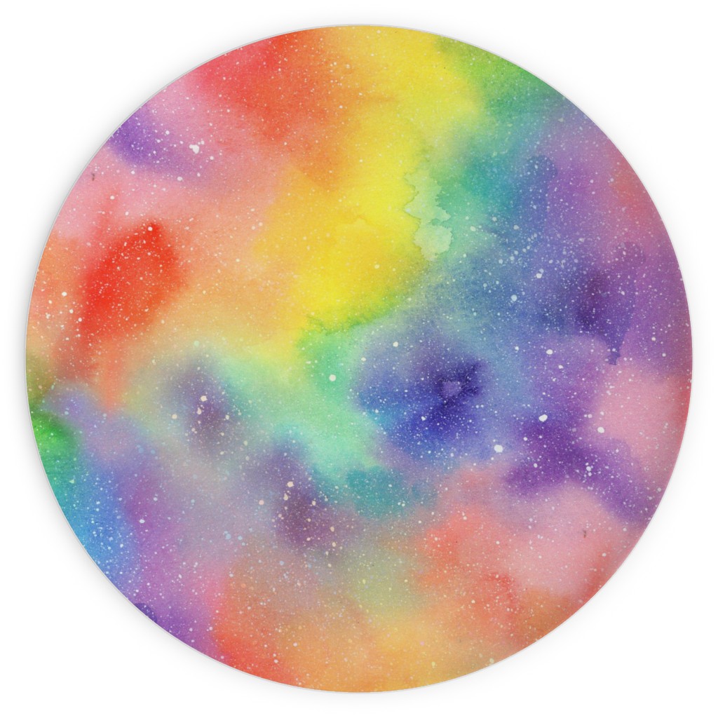 Watercolor Rainbow - Multi Plates, 10x10, Multicolor