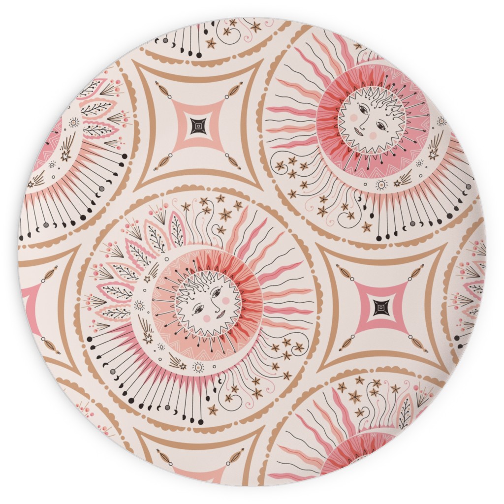 Celestial Talisman Plates, 10x10, Pink