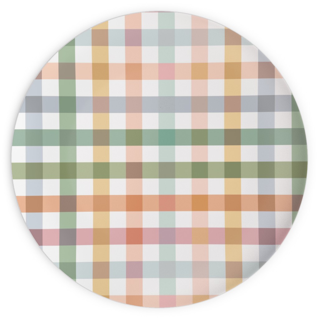 Gingham Summer Picnic - Multi Plates, 10x10, Multicolor