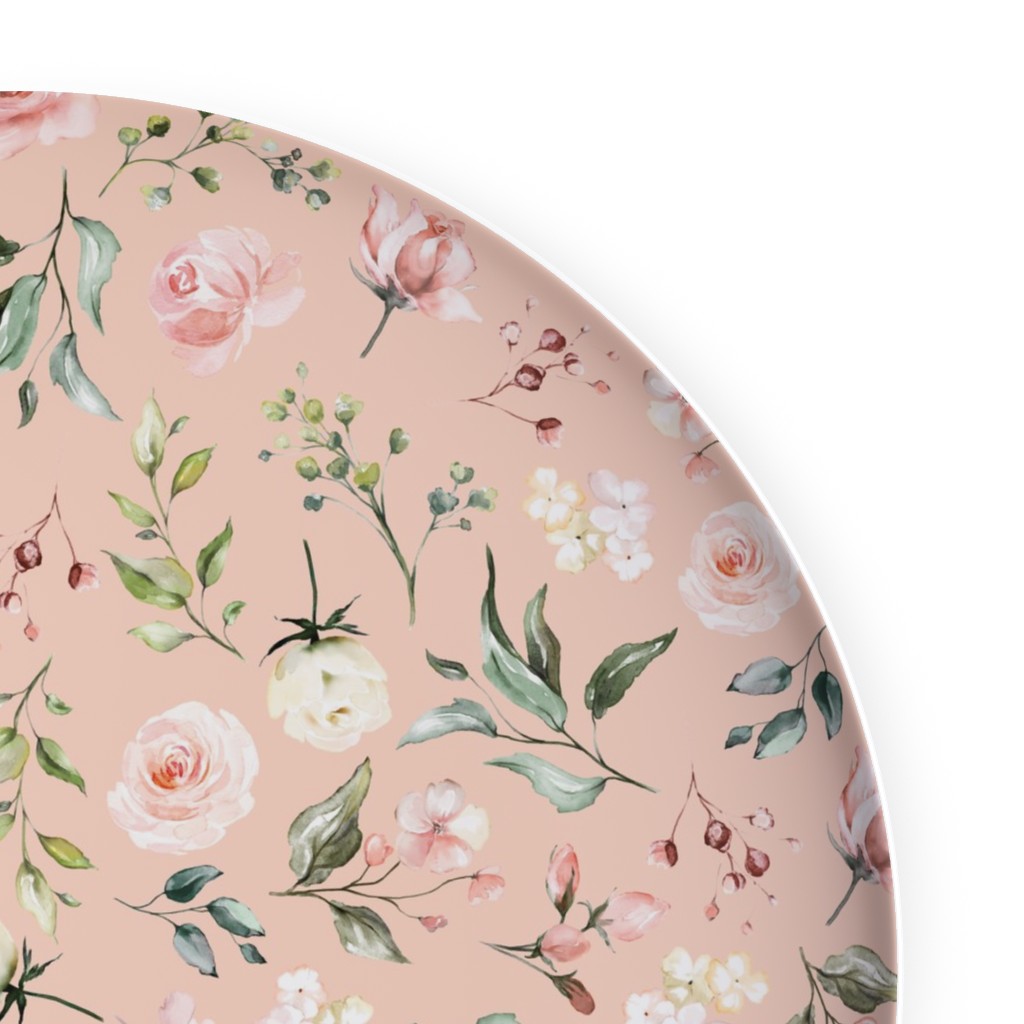 Celestial Rose Floral - Blush Plates | Shutterfly