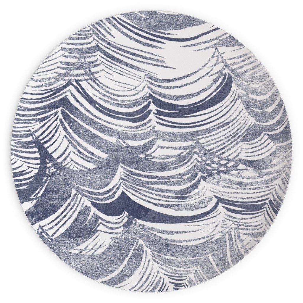 Wild Ocean Plates, 10x10, Gray