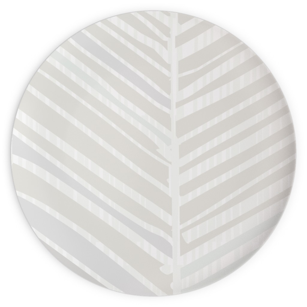 Herringbone Hues Plates, 10x10, Gray, Silver Lining