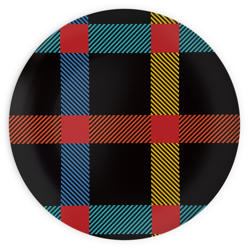 Pnw Rainier Plaid Plates, 10x10, Multicolor
