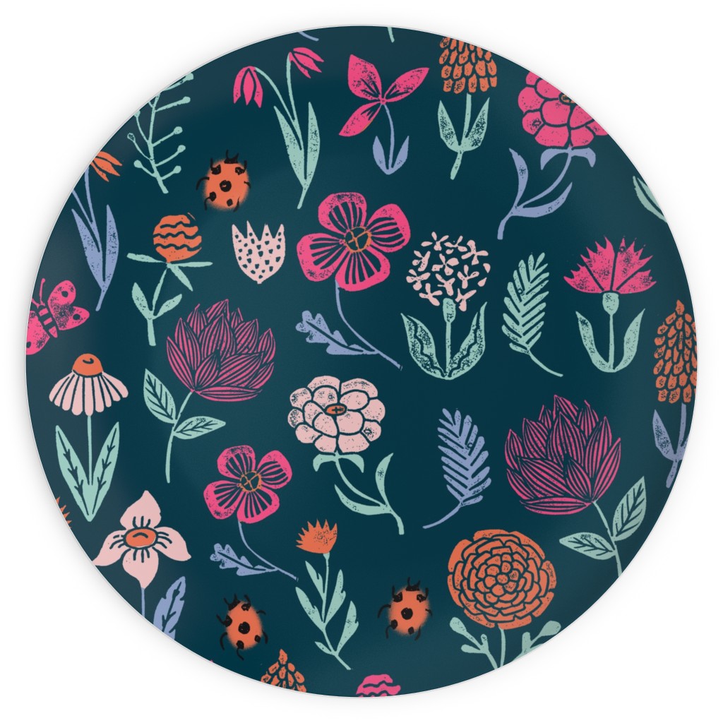 Spring Botanicals Linocut - Multi Plates, 10x10, Multicolor