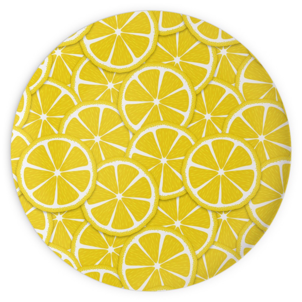 Limes and Lemons Plates, 10x10, Yellow