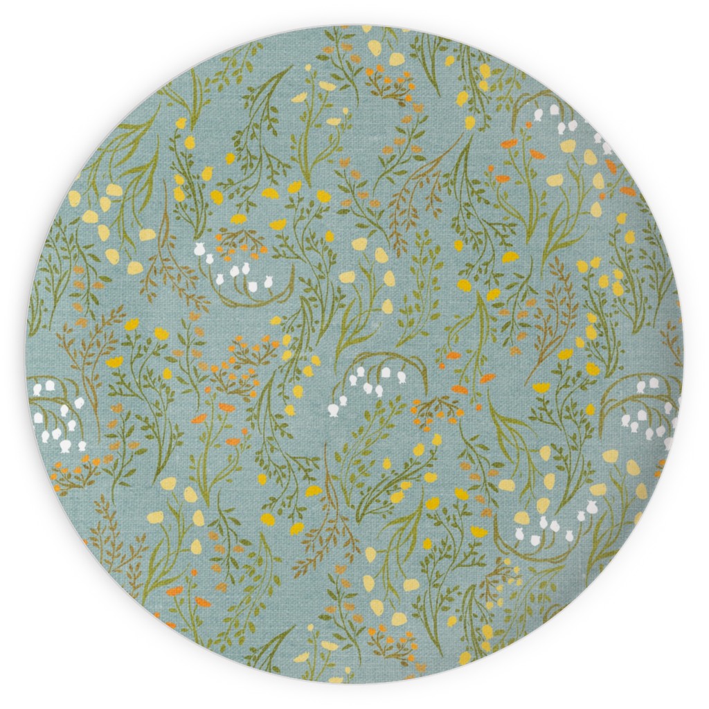 Summer Meadow Plates, 10x10, Green, Spring Valley