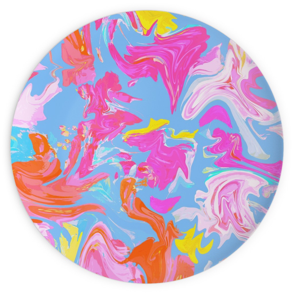 Summer Splash Plates, 10x10, Multicolor