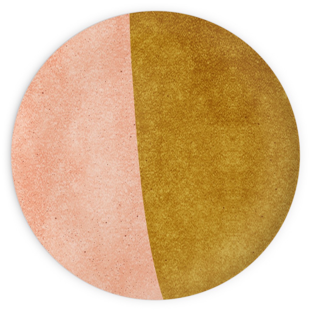 Undulate Vertical - Warm Plates, 10x10, Multicolor