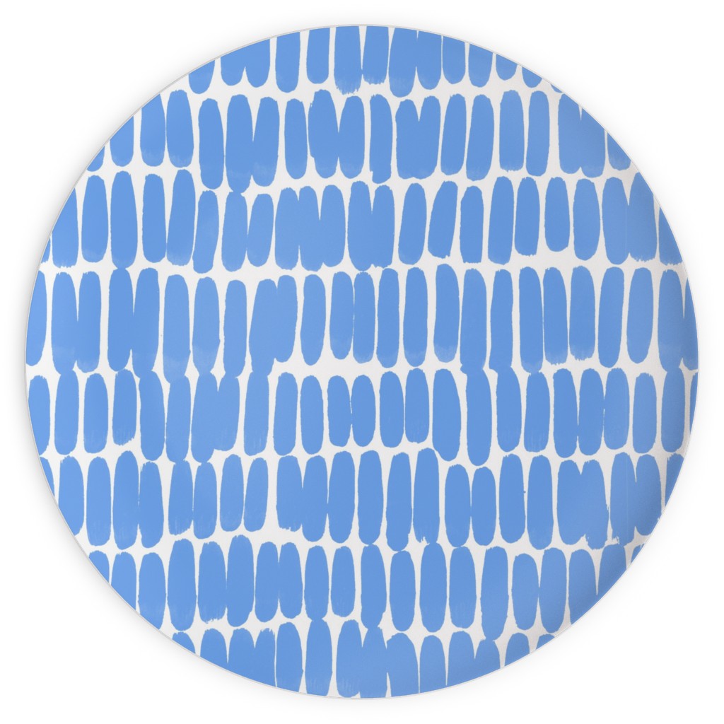 Hatches Plates, 10x10, Blue, Periwinkle