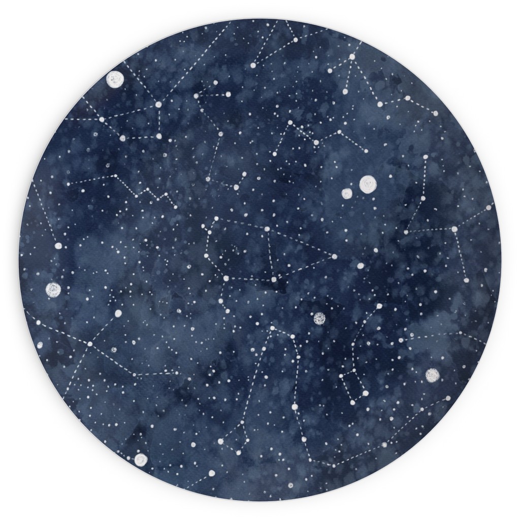 Star Constellations - Blue Plates, 10x10, Blue
