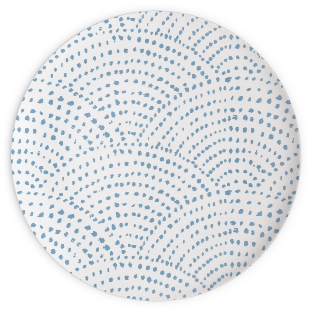 Ink Dot Scales Plates, 10x10, Blue