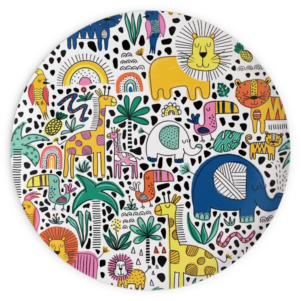 Safari Fun - Multi Plates, 10x10, Multicolor