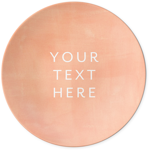 Your Text Here Salad Plate, Multicolor