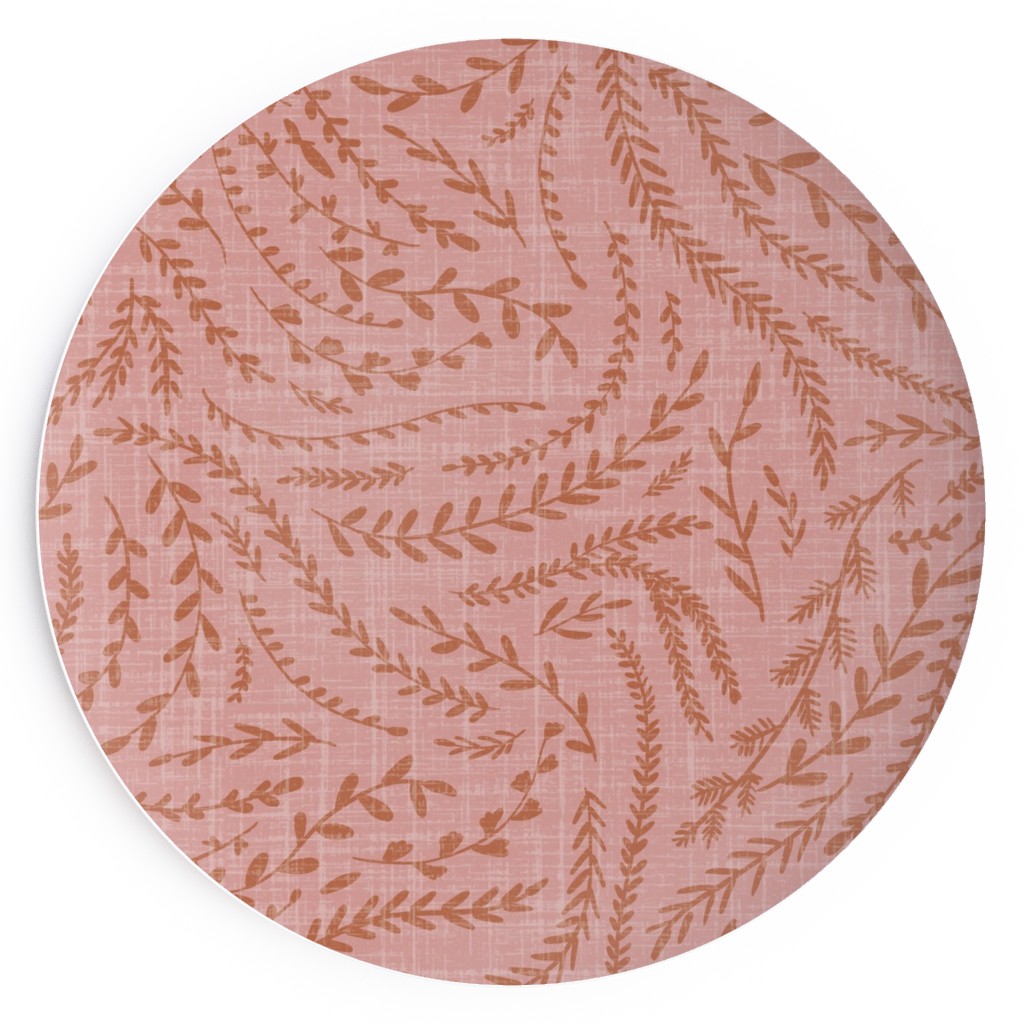 Notion Fine Floral Pink and Rust Salad Plate Shutterfly