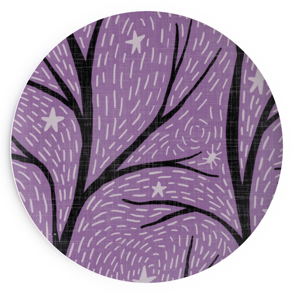 Spooky Night - Purple Salad Plate, Purple