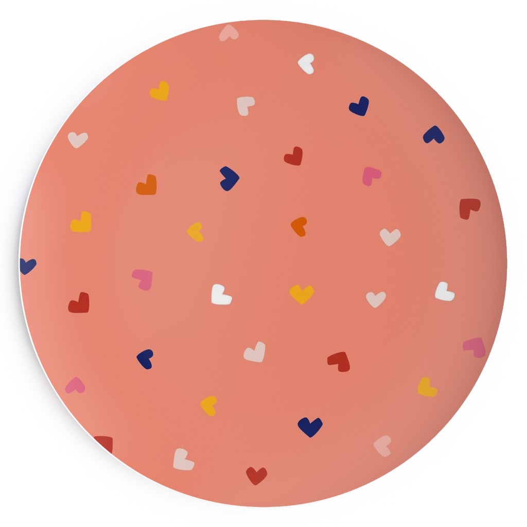 Heart Sprinkles Pink Salad Plate Shutterfly