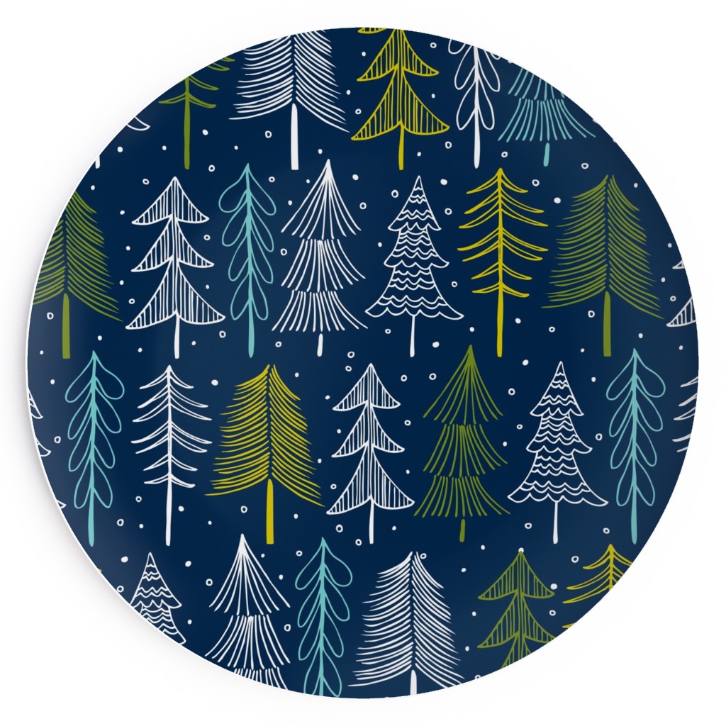 Blue Christmas Plates | Shutterfly