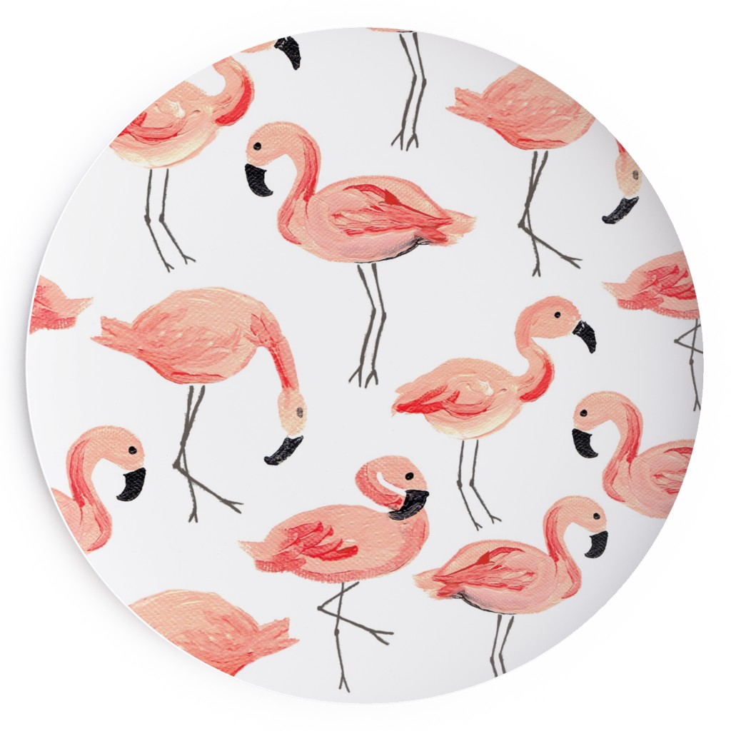 Flamingo Party - Pink Salad Plate, Pink