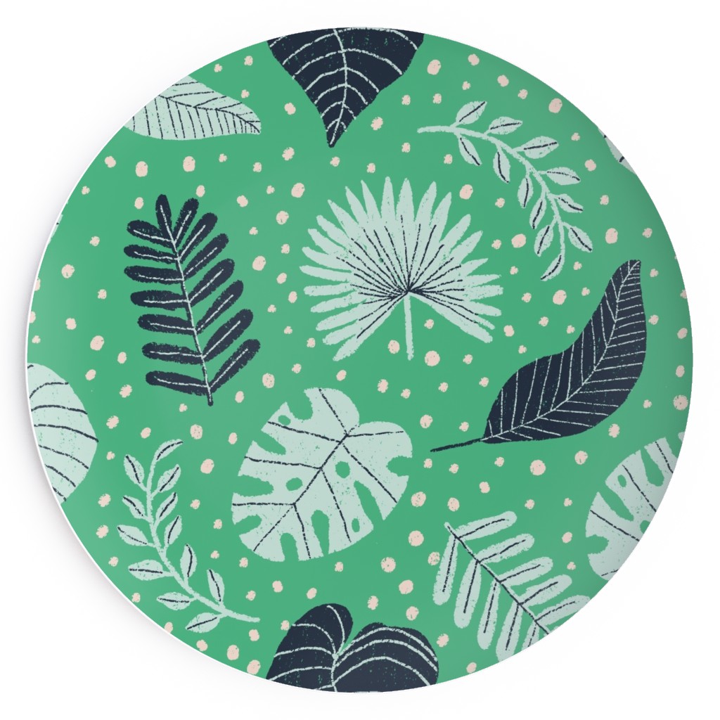 Leafy Jungle Green Salad Plate Shutterfly