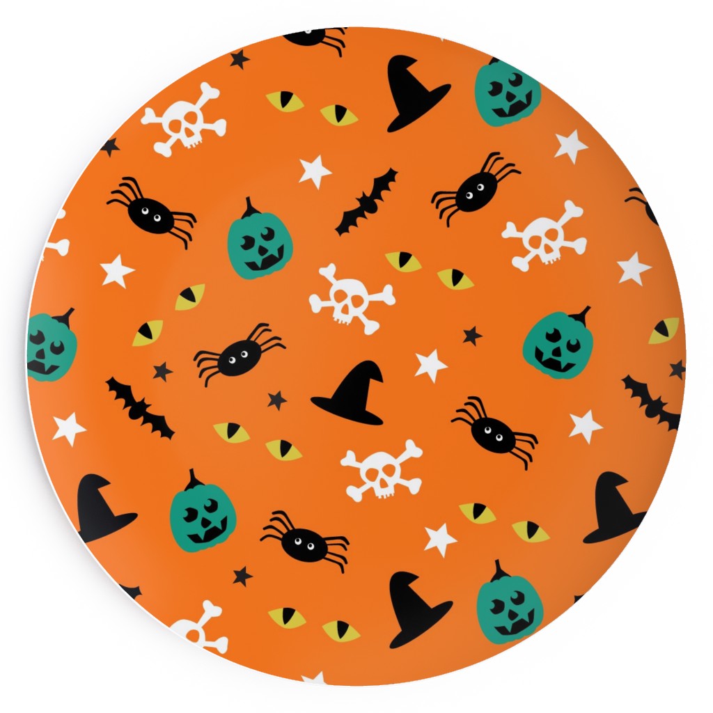 Halloween 2 - Orange Salad Plate, Orange