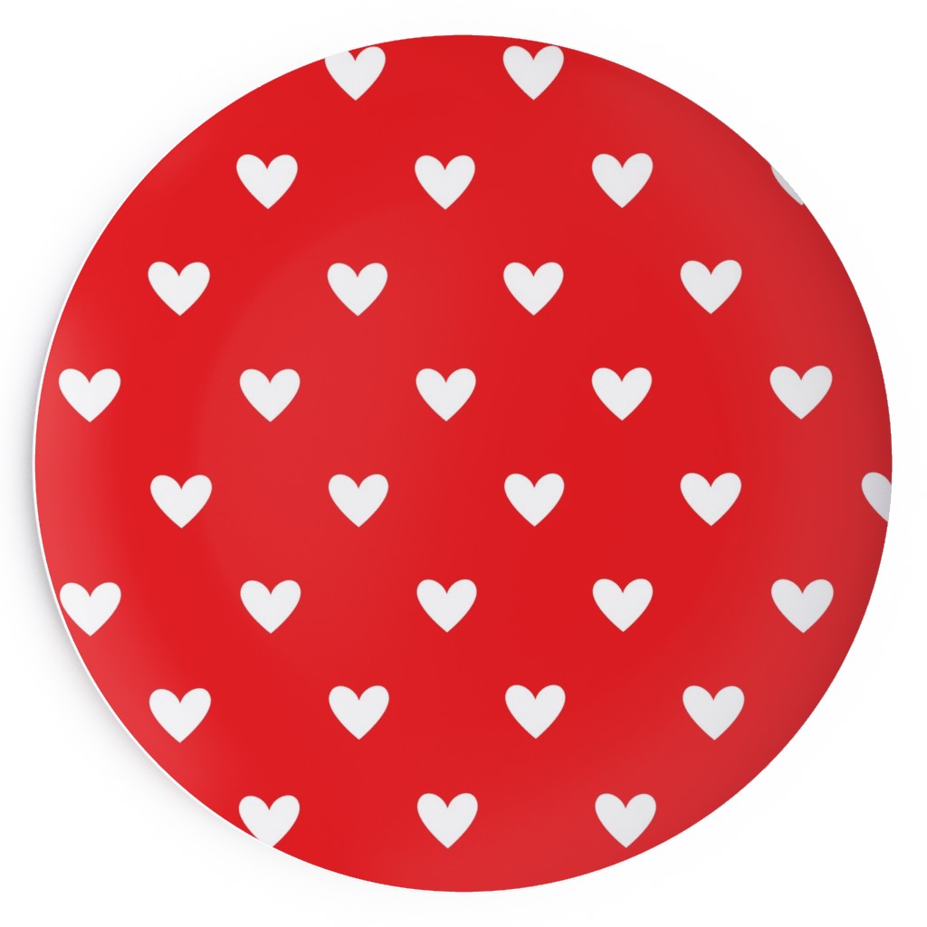 Love Hearts Red Salad Plate Shutterfly